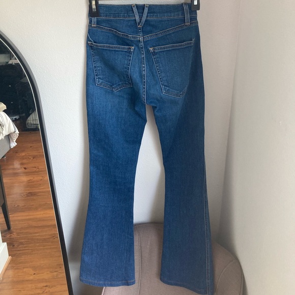 Veronica Beard Beverly Skinny Flare Button Fly High Rise Jeans 00 - Picture 7 of 15